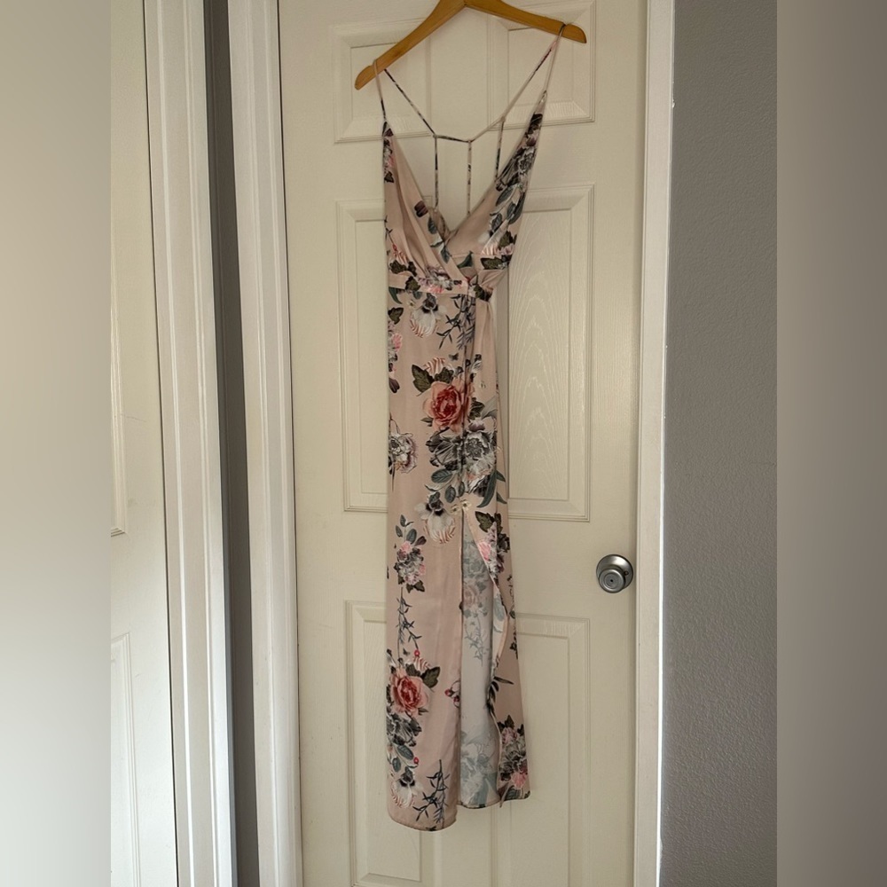 Majorelle Cubano Floral Garden Fairy Wrap Maxi Dress Size Small - Picture 5 of 8